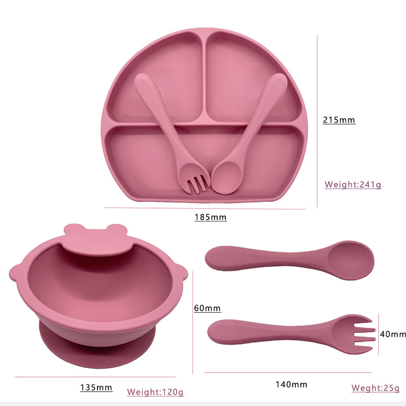 硅膠圍兜勺子碗套裝餐具